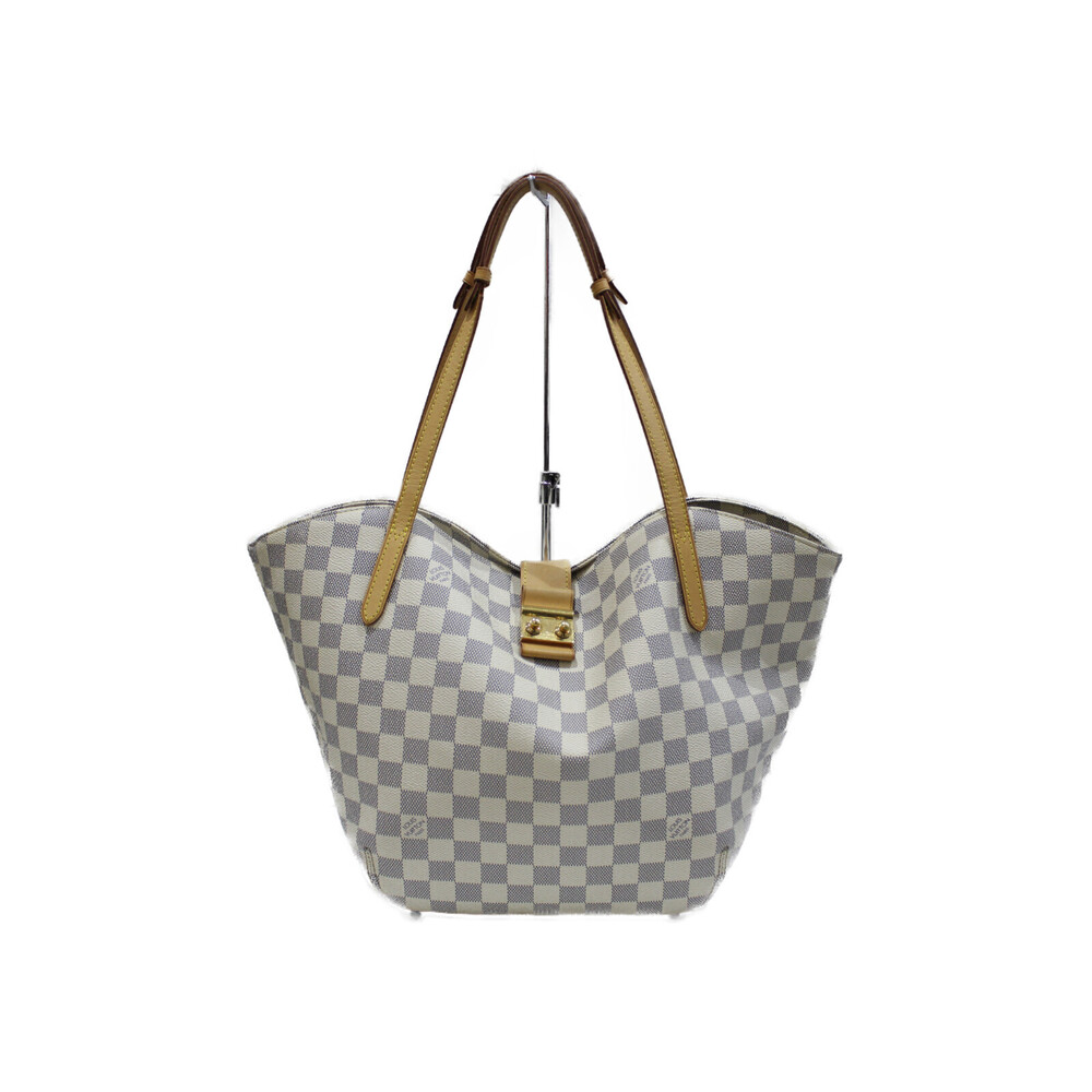 LOUIS VUITTON Salina Tote Bag Damier Azur White